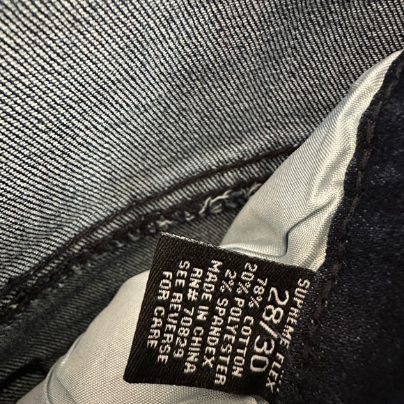 Rue21 Men's Skinny Jeans - Blue with Green and Red Details - Picture 6 of 7